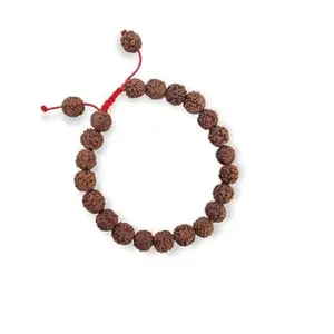 Rudraksha Bracelet For Men Rudraksha Bracelet For Women With Thread Band रुद्राक्ष ब्रेसलेट Rudraksha Bracelet Small Beads Indonesia Rudraksha 5 Mukhi Bracelet Original Certified Rudraksha Bracelet By Certified Gems