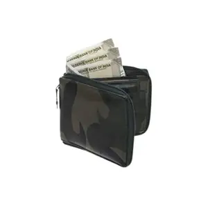 WILD EDGE Green Artificial Leather Wallet