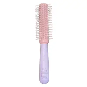 Purple paddle Hair Brush with Strong & Flexible Nylon Bristles having Anti-static Ball Tips, For Grooming, Straightening, Smoothing, Detangling Hair, Ideal for Men & Women