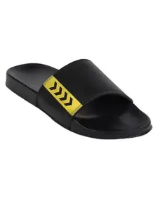 hummel WAVE MEN SLIDERS Comfortable Cushioned Sole Arch Support Durable Lightweight Flexible Trendy Style Flip flops and Slippers Slides for Men Daily use Chappal