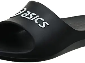ASICS unisex-adut AS001 Black/White Slide Sandal - 4 UK (1173A004.001)