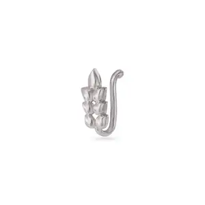 Mia by Tanishq Playful Stacked 93 KT Silver Nose Pin
