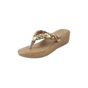 Metro Women's Beige Wegde Sandals with Braided Strap UK/7 EU/40 (32-1458)