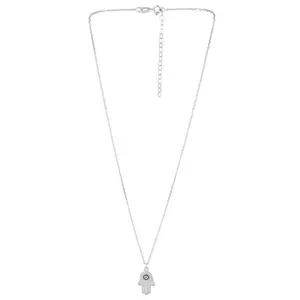 SV Eye Pendant Necklace for Girls & Women Silver Locket