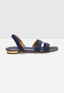 Max Womens Solid Sandal, Navy, 39