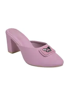 Creattoes Heel Sandal for women & Girls | 6 | Pink | CR11