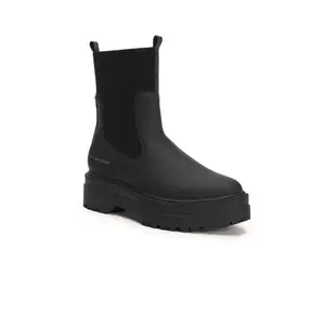 Tommy Hilfiger womens F23HWFW101 Black Chelsea Boot - 4 UK (F23HWFW101)