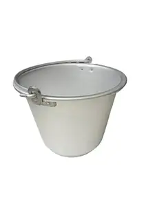 Aluminium Bucket | Balti with Handle | India Business International | Leak Proof, 37 x 32 x 27 Cm, Capacity 10 litres, Big,1 Qty.