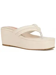 Bata Women Cassie Wedge Heels, Off White, UK 4, (7711549)