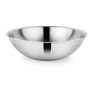 KITCHEN CLUE 304 Grade Quality Stainless Steel Cooking Tasla for Kitchen, 20 Cm - 1600 ML - Comes