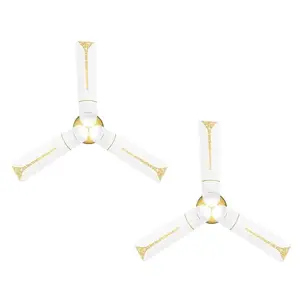 RR Signature (Previously Luminous) Jaipur Ghoomar 1200mm Designer Ceiling Fan for Home and Office with BEE 3-Star Rating and 40% Energy Saving, 2 Year Manufacturer Warranty (Makrana White, Pack of 2) price in India.