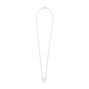 Soraya Luxe 925 Sterling Silver Moissanite Diamond 18K Gold Plated Pave Open Pendant Necklace With Chain | Gifts for Women and Girls | With Certificate of Authenticity and 925 Stamp | 6 Months Warranty*