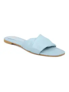 INC.5 Women Blue Open Toe Flats