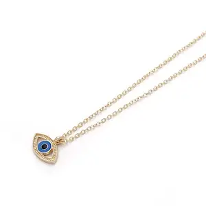Vembley Single Layered Blue Evil Eye Pendant Necklace For Girls And Women