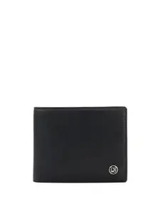Da Milano RFID Protected Leather Wallet for Men with Card Slot - Black