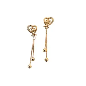 ZARISHA 18K Gold Plated Anti-Tarnish Heart Shaped Pendant Necklace – Stainless Steel Jewelry for Women & Girls