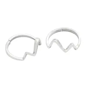Unniyarcha 92.5 Silver Zig Zag Toe Rings (Pair) For Women's Pure Silver 925, Sterling Silver Jewellery with Certificate of Authenticity & 925 Toe Rings for Women's Silver, God, Religion