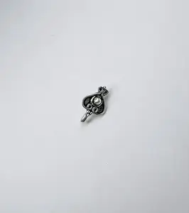 Arte Jewels 92.5 Sterling Silver Oxidised Clip on Nosepin