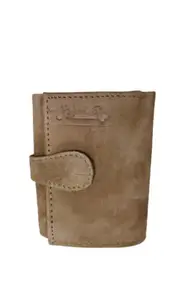 Shree Fashion Men's Genuine Leather Three Fold Wallet (Genuine Leather, Tan)