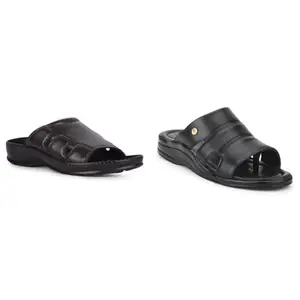 Liberty Men META-2 Brown Slipper - 9 UK Men 7123-510 Black Slipper - 9 UK