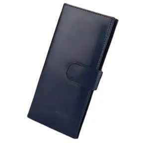 Classic World Women Casual Blue Artificial Leather Wrist Wallet (10 Card Slots) FLP JJ Traveller Blue_CW