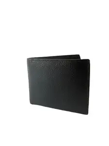 Shams Enterprise Leather Black Wallet for Men's