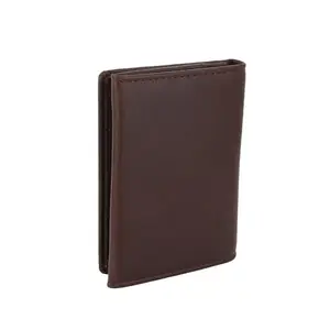 Flingo Leather Wallet for Men with Cash Compartment & Card Holder Slots (Tan)