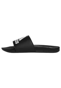 adidas womens ADILETTE COMFORT CBLACK/FTWWHT/CBLACK Slide Sandal - 6 UK (AP9966)