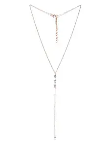 fabula Jewellery Gold Stone Lariat Fashion Necklace For Women & Girls Stylish Latest (NSSK25_AFR1)