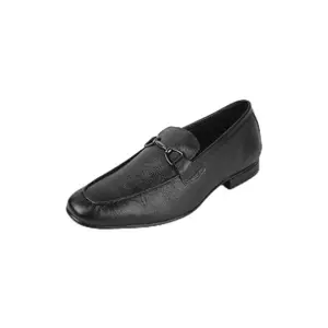 Mochi Men's Black Slip On Closure Formal - Slip On with Low Heel UK/9 EU/43(19-434)