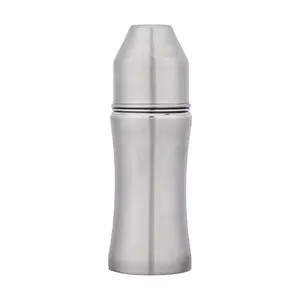 Drumstone (�������������� �� ���������� ����������������) Safe & Durable Stainless Steel Baby Feeding Bottle (240 ML) – Easy-Hold Design with Soft, Odorless Silicone Teat for Growing Infants