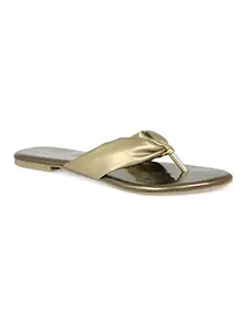 Inc.5 Flat Women's Fashion Sandals 101088_ANT GOLD