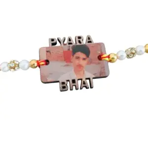 Customized/Personalized Best Bro Rakhi With Photo | Personalized Rakhi for Brother (pyara bhai)
