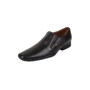 Mochi Men's Brown Slip On Closure Formal Slip On with Low Heel UK/7 EU/41(19-601)