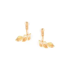 Shaya by CaratLane Gust of Wind Earrings in Gold Plated 925 Silver