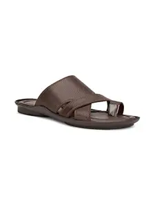 Bata Men's Slip-on Sandal - BROWN (7 UK) (8714499)