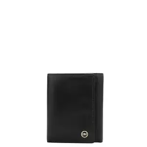 Da Milano Genuine Leather Black Bifold Men Wallet with Multicard Slot (0707B)