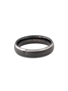 PALMONAS Glimmer Band Men's Ring Medium- Tungsten (Size - 12)
