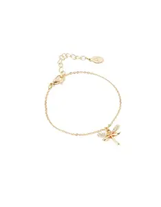 Accessorize London Women's Gold Dragonfly Bracelet