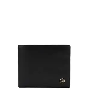 Da Milano RFID Protected Leather Wallet for Men with Card Slot - Black