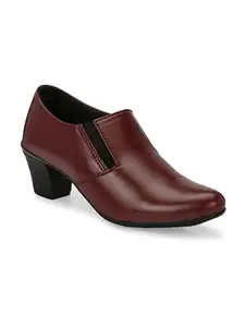 FOOTLOOSE Synthetic Comfortable Stylish Slip-On Bellies & Ballerina for Womens & Girls | Wine | Size - 3