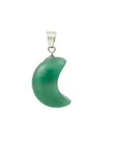 ASTROGHAR Natural Green Aventurine Moon Shaped Crystal Crystal Pendant For Men And Women
