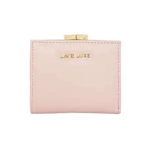 Lavie Zipper Frame PU Women's Casual Wear Wallet (Pink, Small)