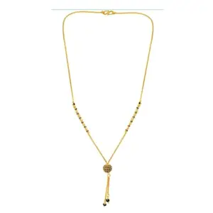 Bentex Gold Plated with Imitation Design Double Layer Fancy Mangalsutra for Women (Set of 1)