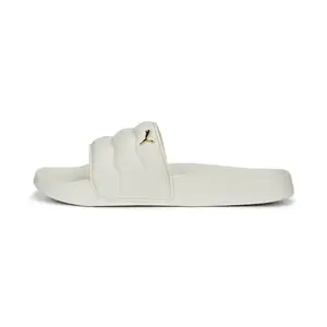 Puma Womens Leadcat 2.0 Puffy Pristine-Metallic Gold Slide - 7 UK (38955702)