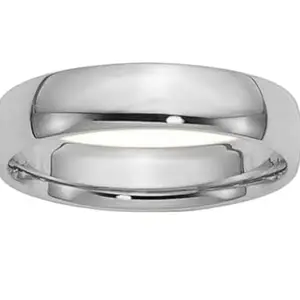 Jewelley Rings For Mens and Womens Resizable Glossy Material.(RING SILVER 1 PC 27)
