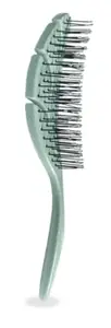 Feelhigh Hair Detangler Leaf Vent Brush Comb Hairbrush Biodegradable for Women (Skyblue)