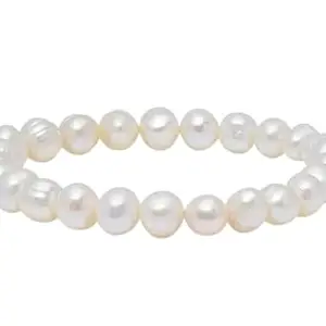 Gemz Mine Real Pearl Bracelet Certified Pearl Bracelet Sacha Moti Ka Bracelet White Pearl Bracelet For Wearing Purpose