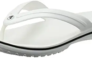crocs Men's, Women's Crocband Flip Flops - (White, 9 Men/ 10 UK Women, M10W12, 11033)