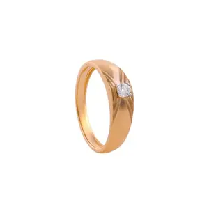 Mia by Tanishq Smooth Moves Gold & Diamond Finger Ring (3.19 gm)